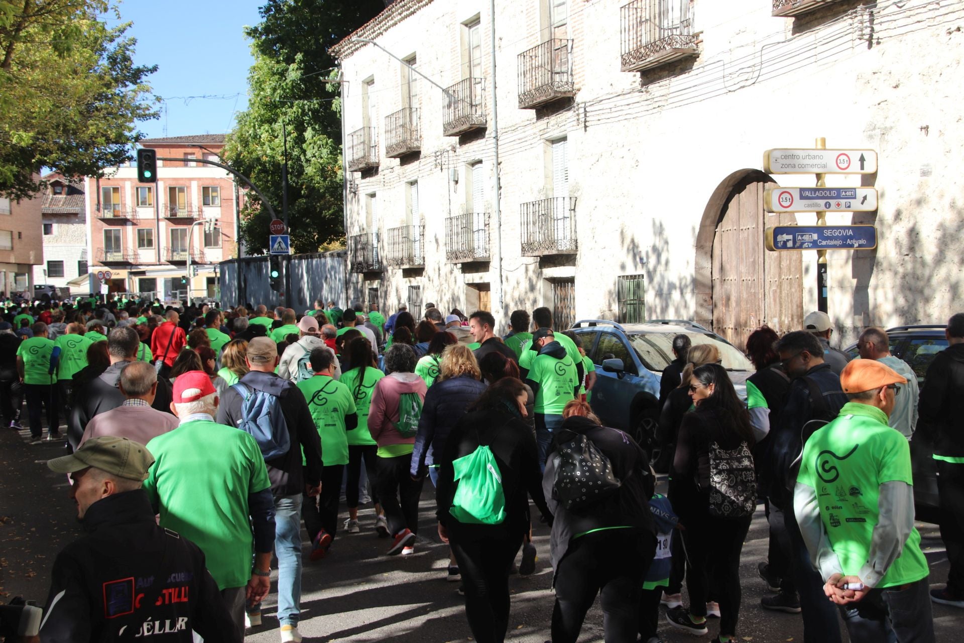 Fotografías de la marcha contra el cáncer en Cuéllar