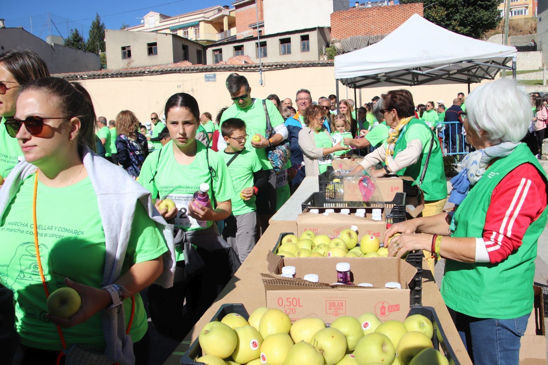 Fotografías de la marcha contra el cáncer en Cuéllar