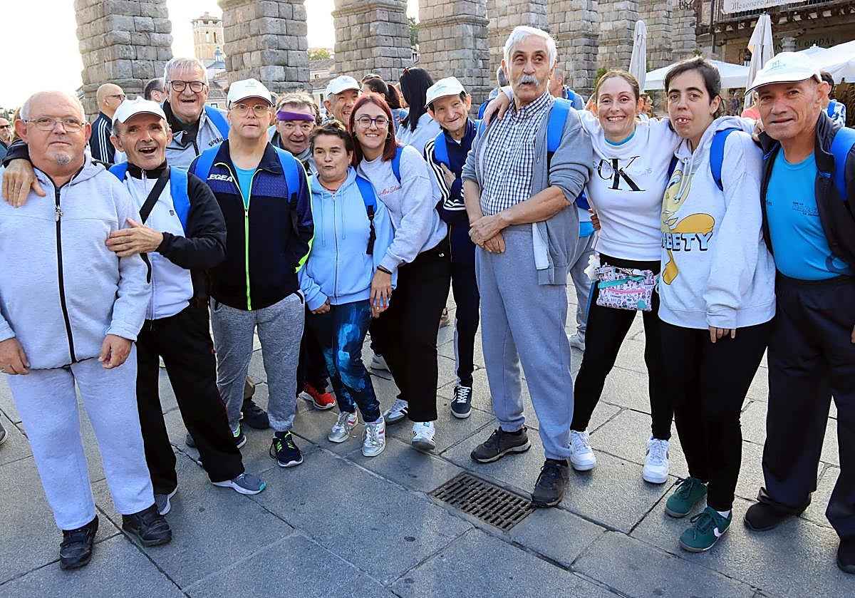 Participantes en la marcha Apadefim, celebrada este domingo en la ciudad.