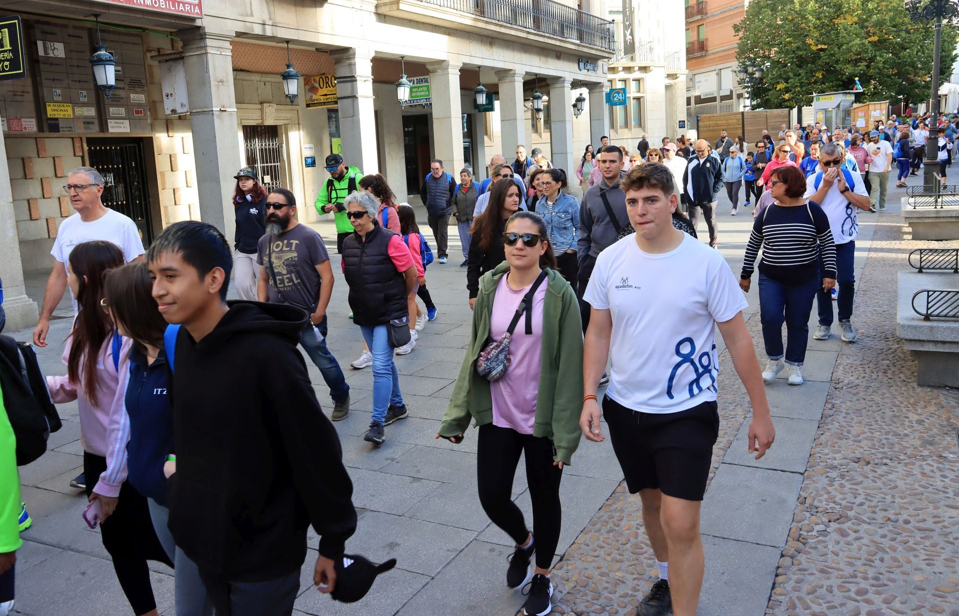 La marcha Apadefim en Segovia, en imágenes