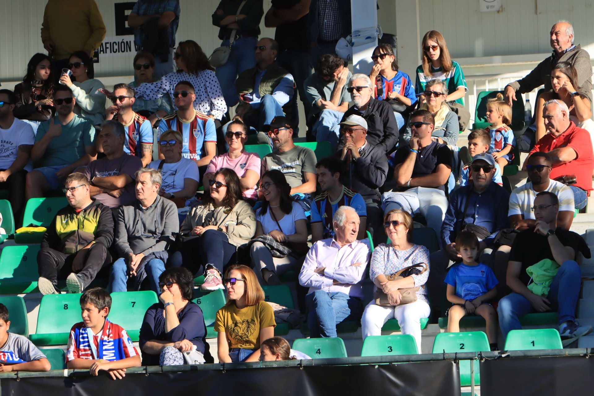 Búscate en las gradas de La Albuera durante el partido de la Segoviana