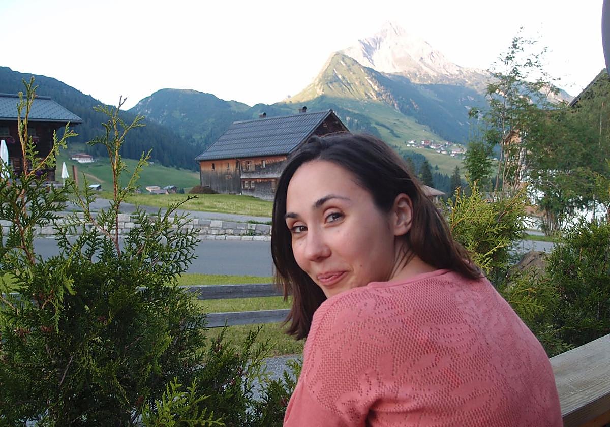 Ruth Fernández en el lago Spitzig