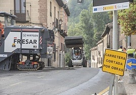 Obras de asfaltado que se llevaron a cabo en verano en la zona de San Marcos.