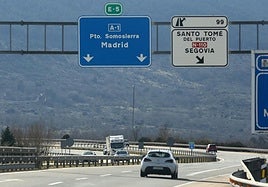 Tramo de la autovía A-1 donde se han producido los accidentes.