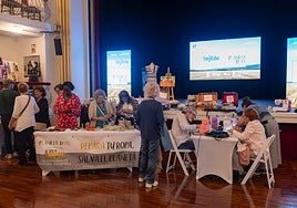 Puestos y talleres durante la iniciativa Sostejible