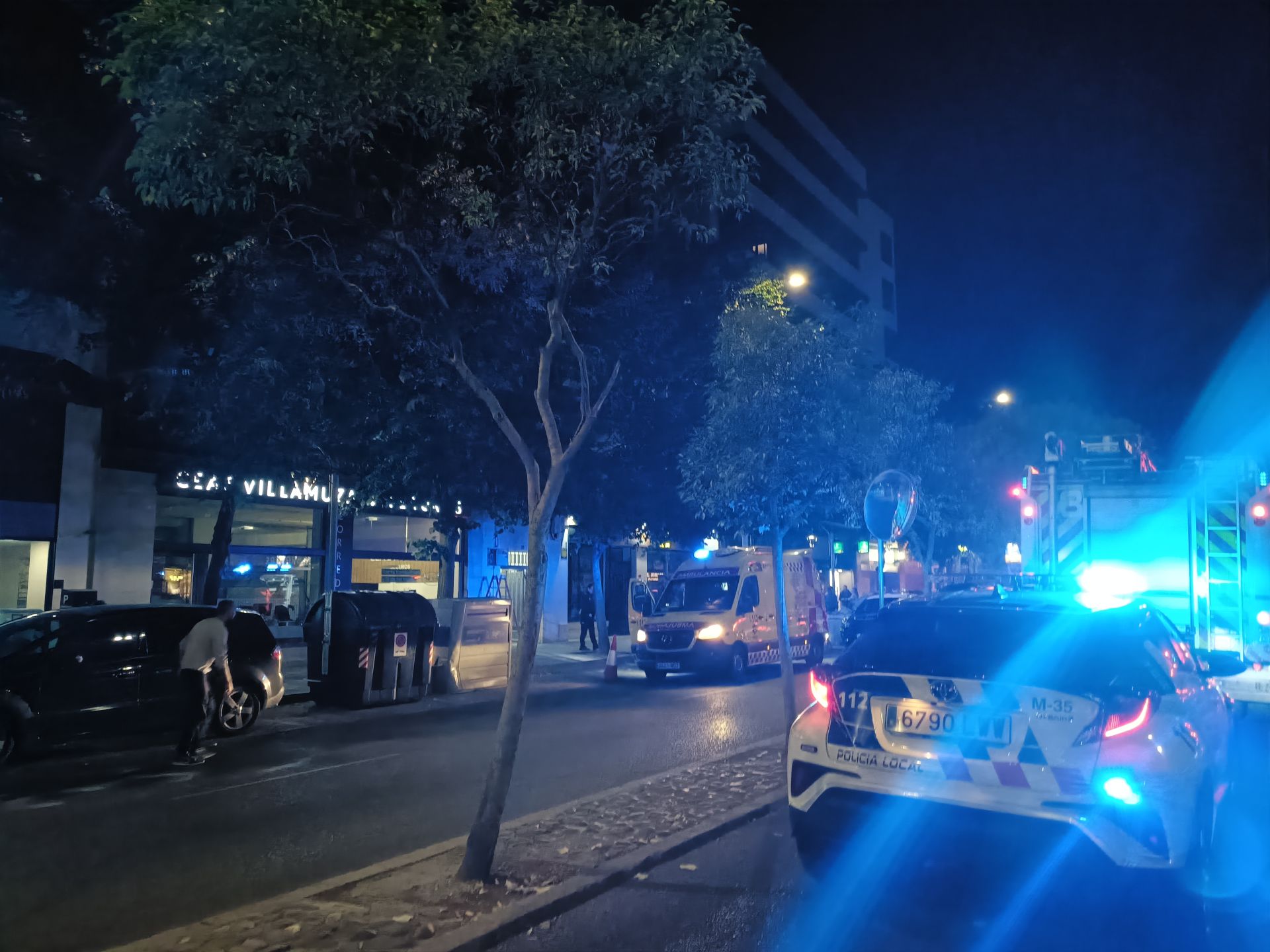 Intervención policial en Casado del Alisal