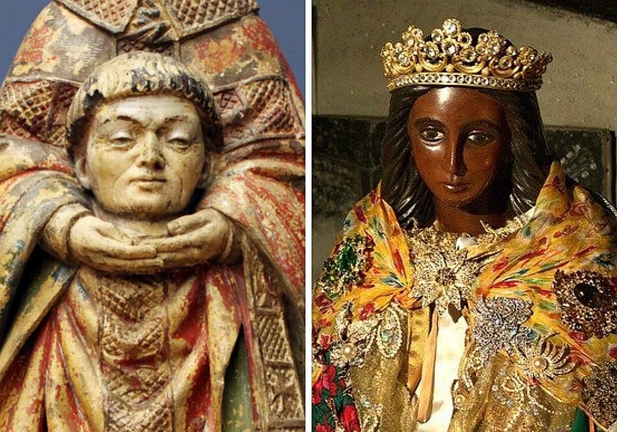 San Dionisio de París y Santa Sara.