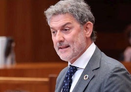 José Luis Vázquez, durante una intervención en las Cortes de Castilla y León.