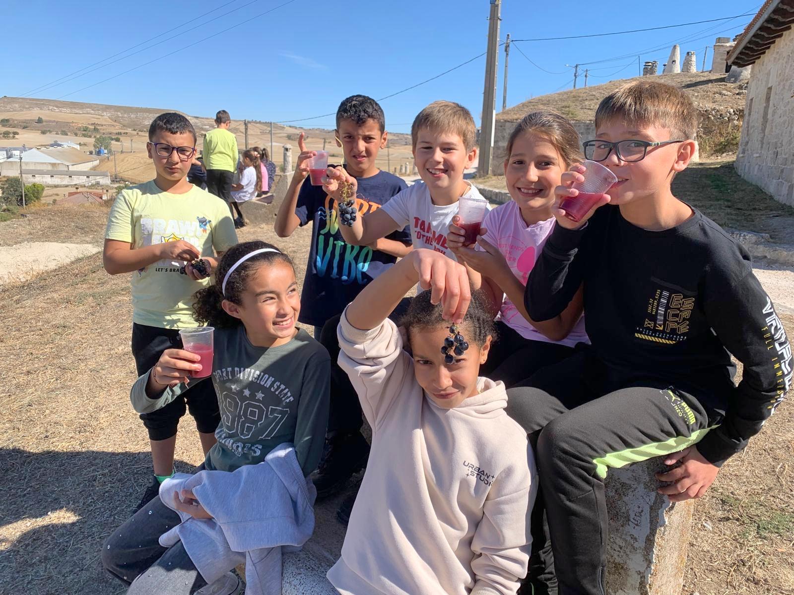 Alumnos de Baltanás celebran la Fiesta de la Vendimia