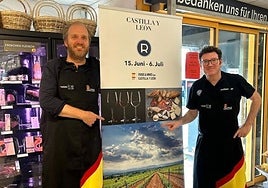 Dos productores en otra feria celebrada en Alemania entre junio y julio.