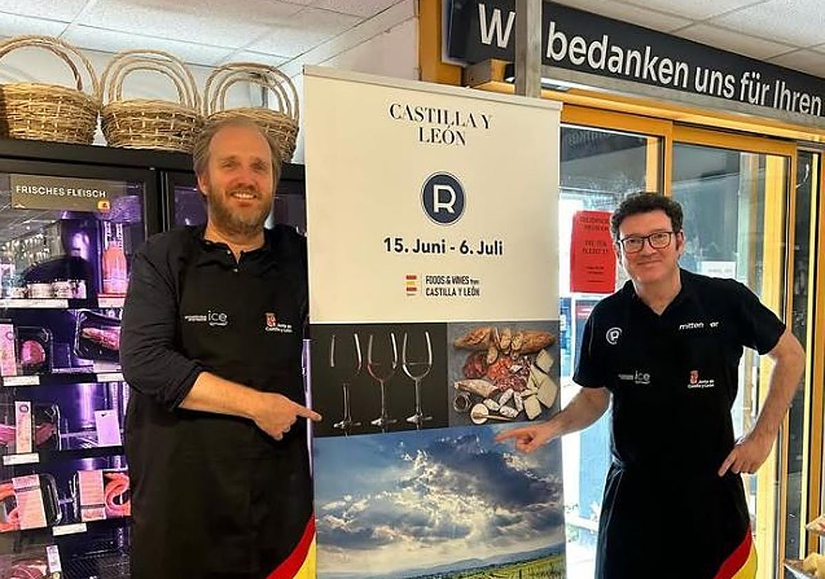 Dos productores en otra feria celebrada en Alemania entre junio y julio.