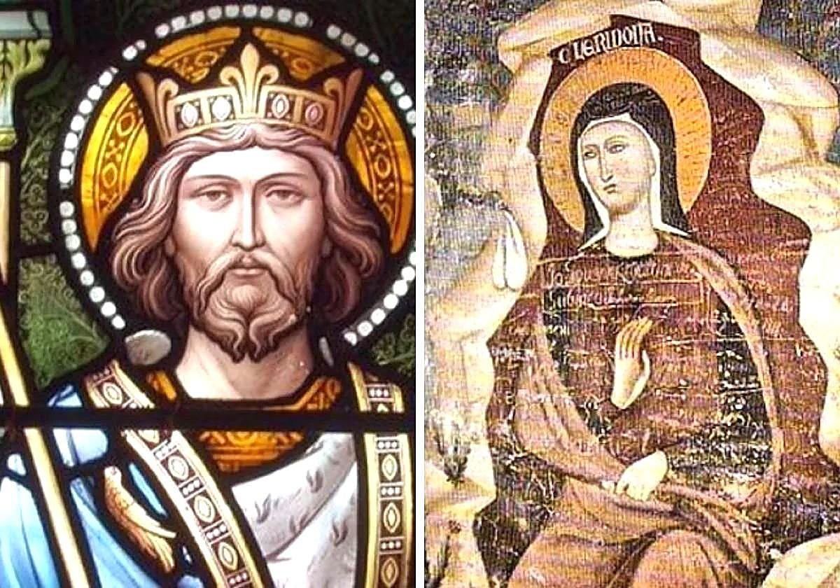 San Eduardo III el confesor y Santa Chelidonia de Abruzzo.