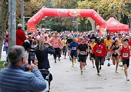 Salida de la carrera popular contra el alcohol del año pasado.