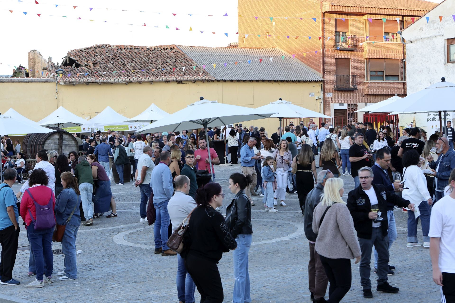 Las imágenes del toro de la vendimia en Rueda