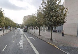 Lugar del atropello.