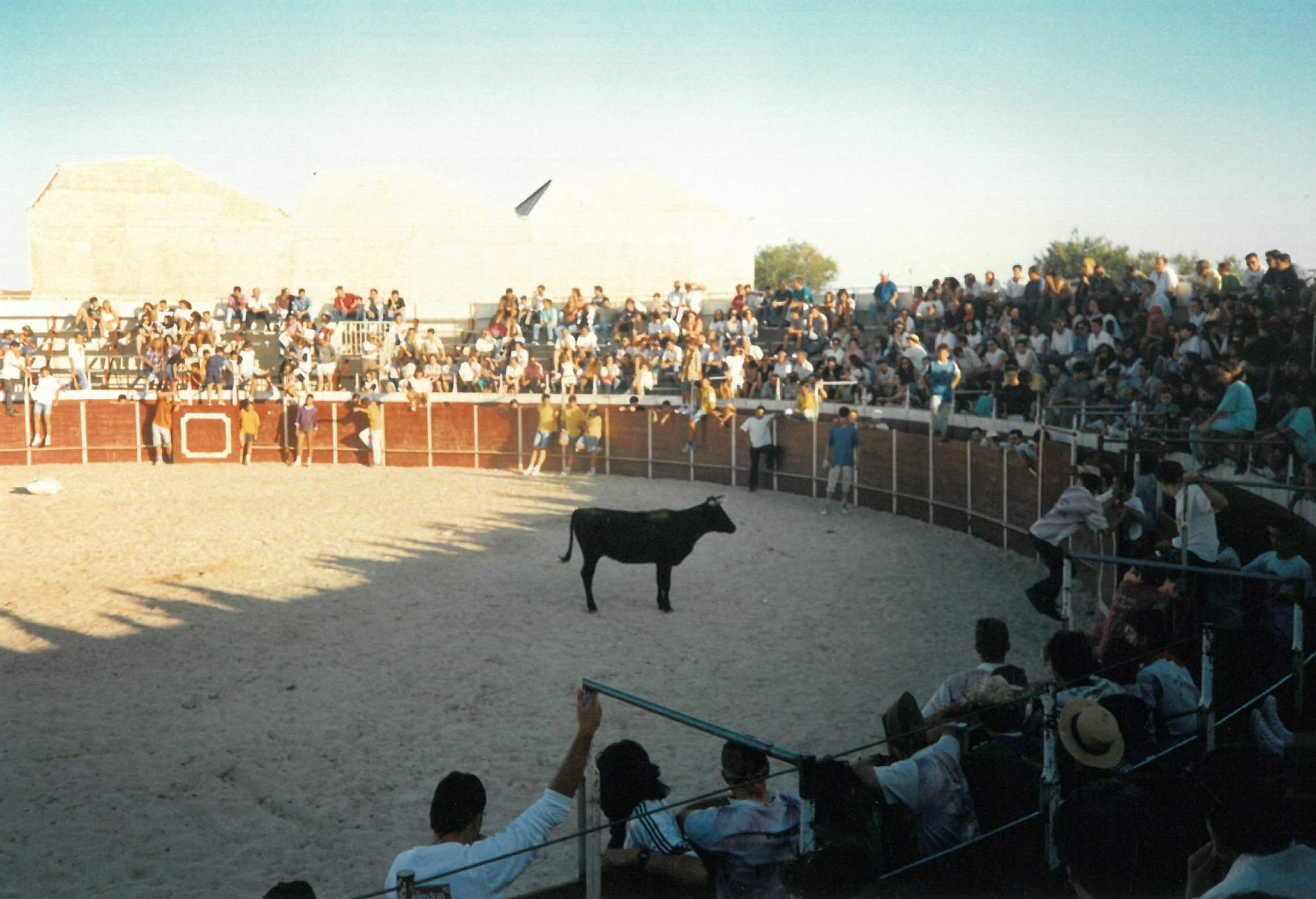 Los campasperanos celebran una capea.