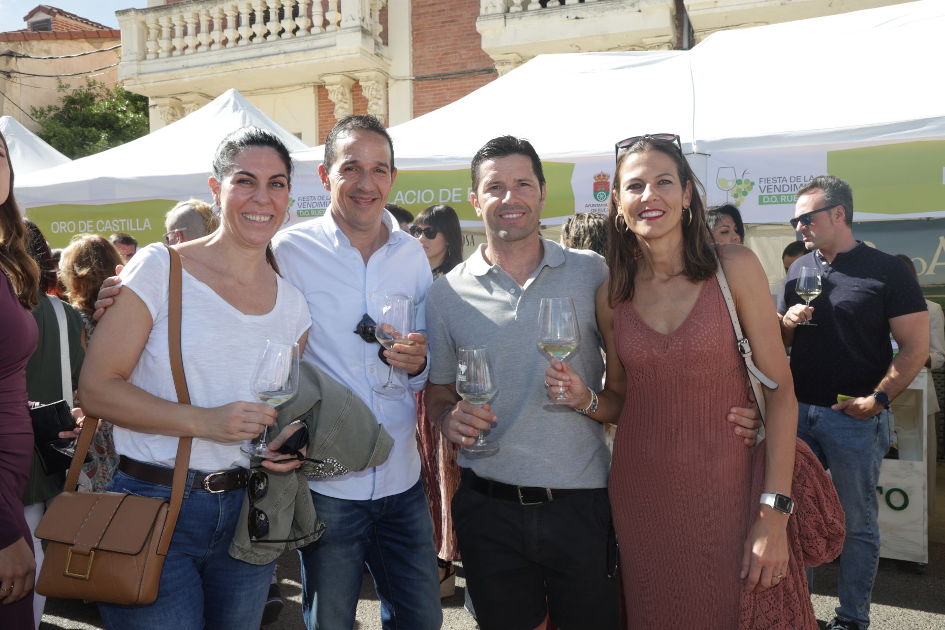 Olga, Alberto, Mario y Mª Ángeles, de Rueda y Valladolid.