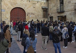 Candidatos a un puesto de trabajo en hostelería, el pasado día 7 en Salamanca.