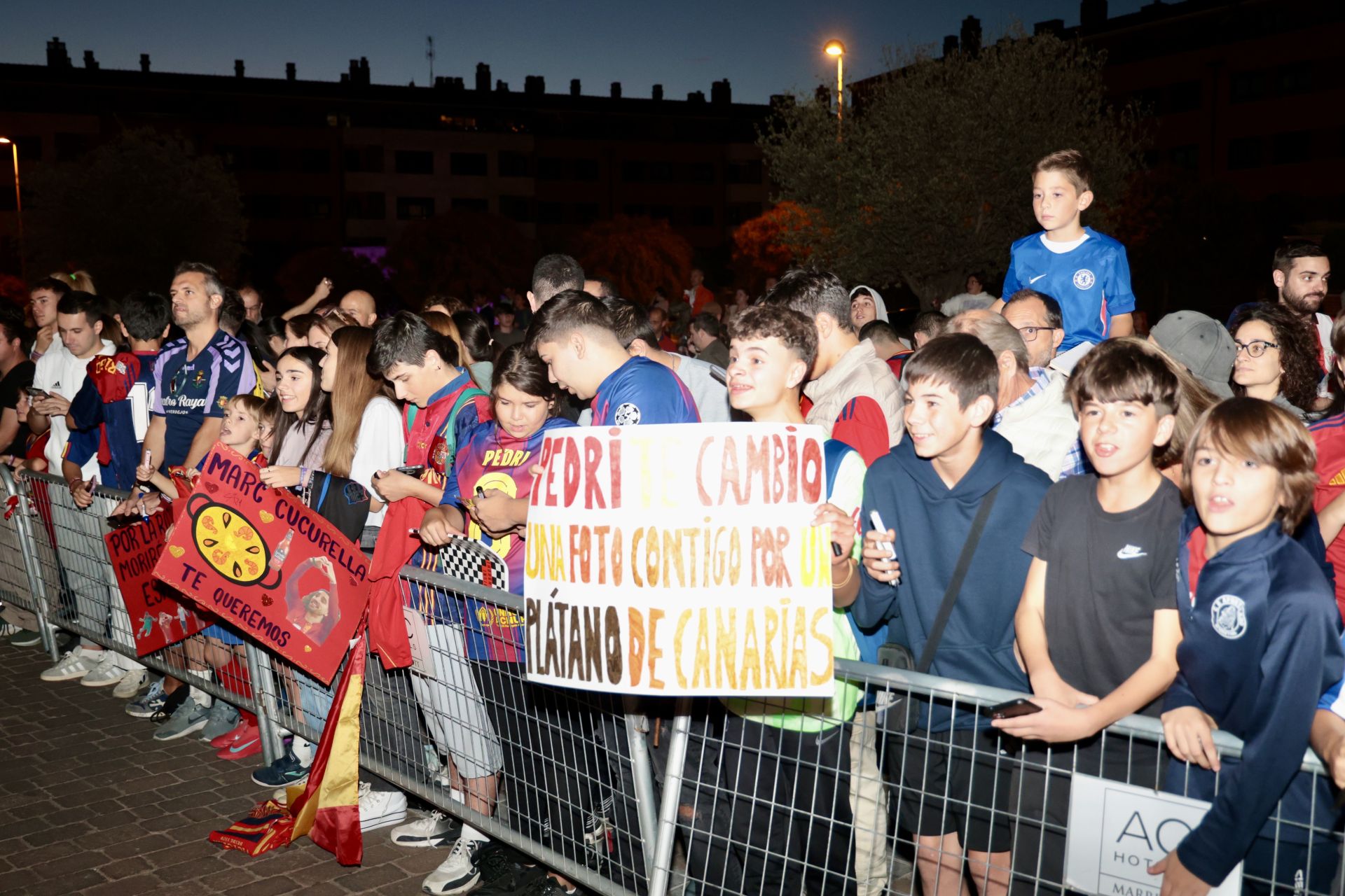 Las imágenes de la llegada de La Roja a Valladolid