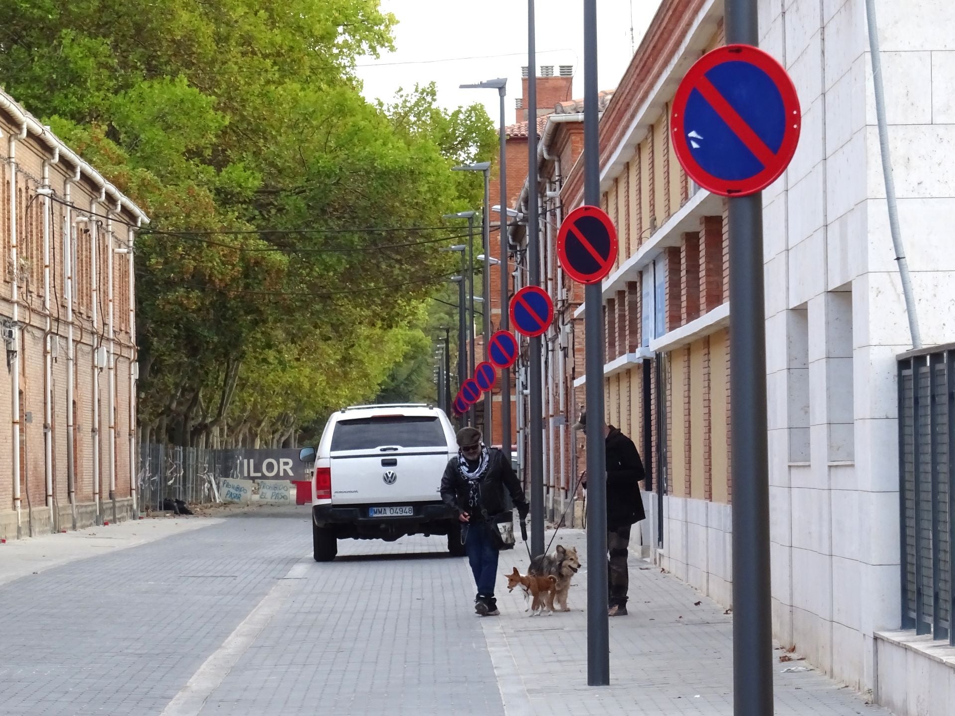 Obras en la calle Canal de Valladolid