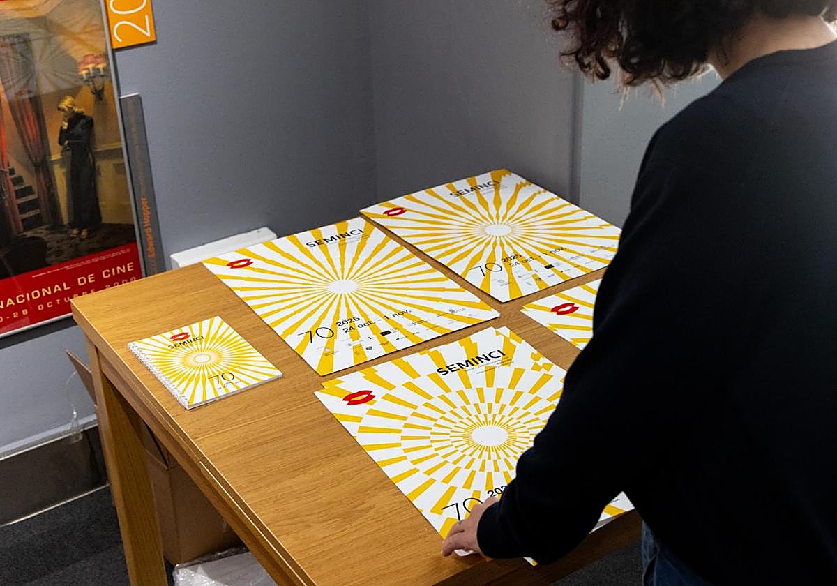 Carteles de la 70ª edición de la Seminci, en el Teatro Calderón.