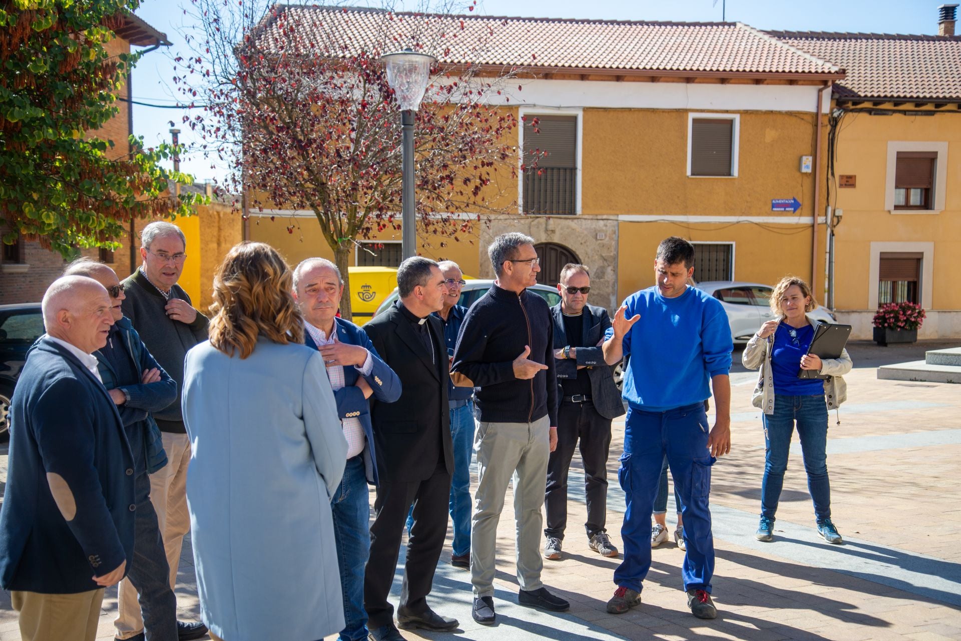 Así avanzan las obras de mejora de la iglesia de Grijota