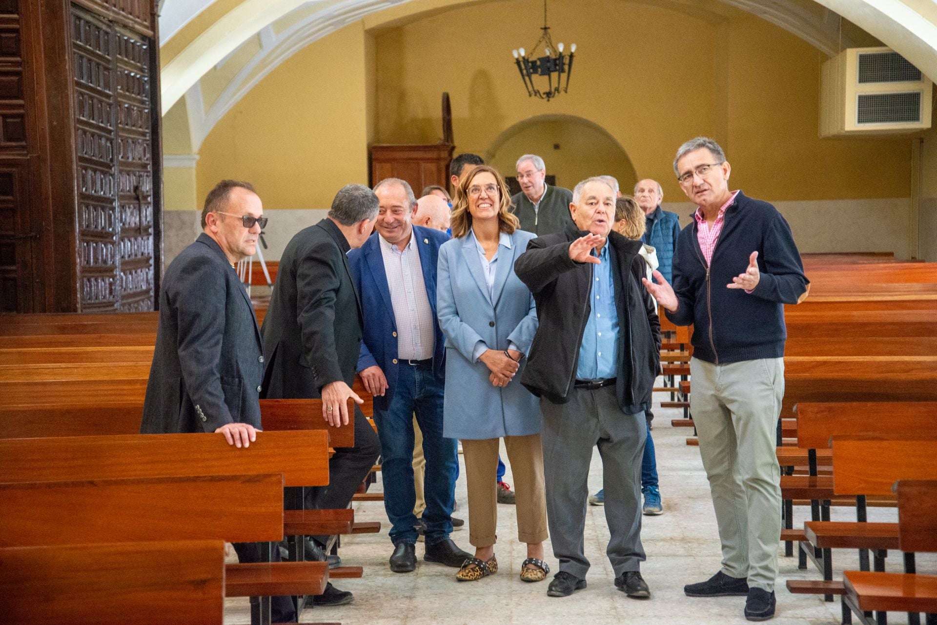 Así avanzan las obras de mejora de la iglesia de Grijota