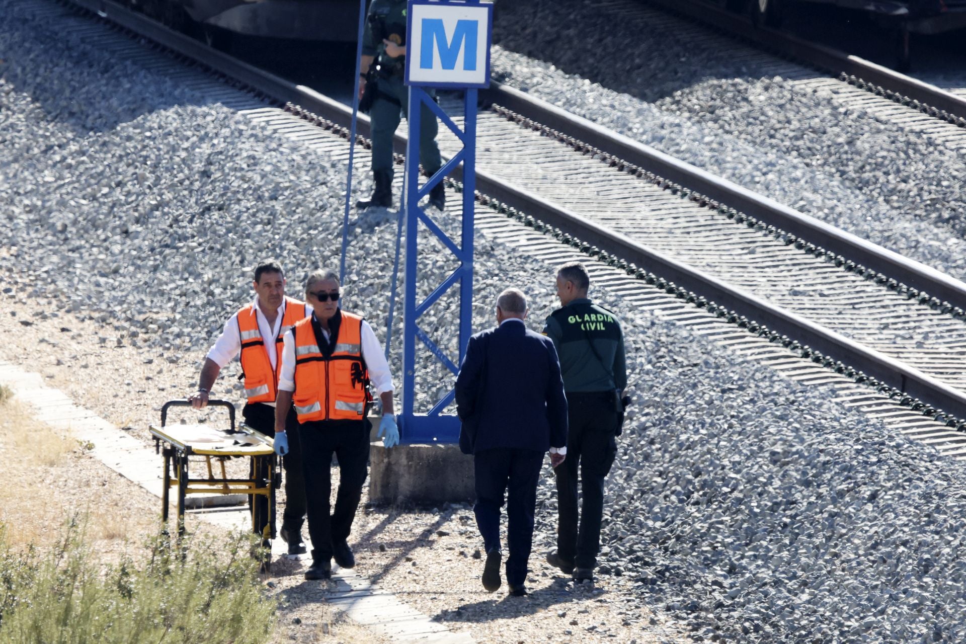 Las imágenes del tren detenido entre Olmedo y Valdestillas