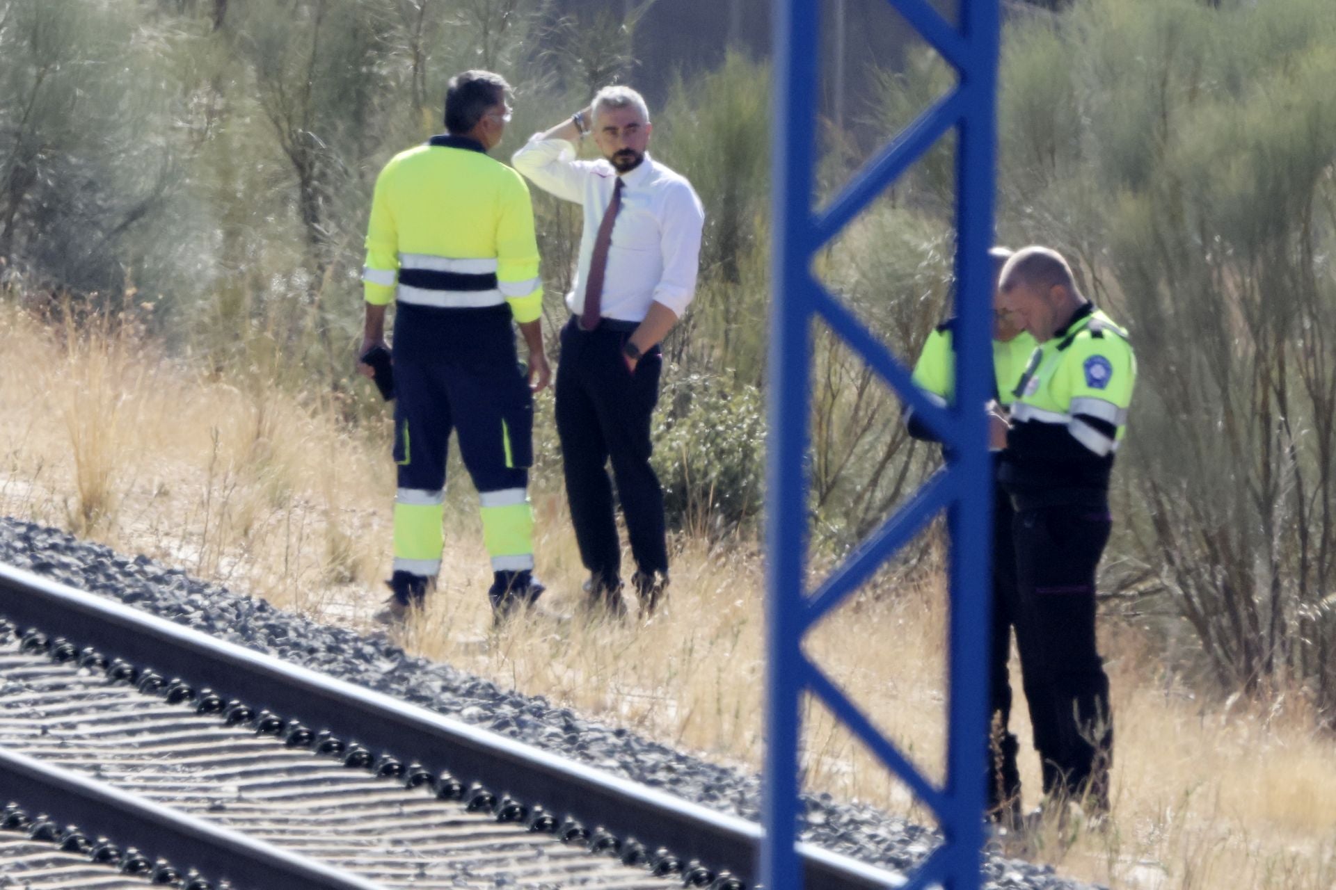 Las imágenes del tren detenido entre Olmedo y Valdestillas