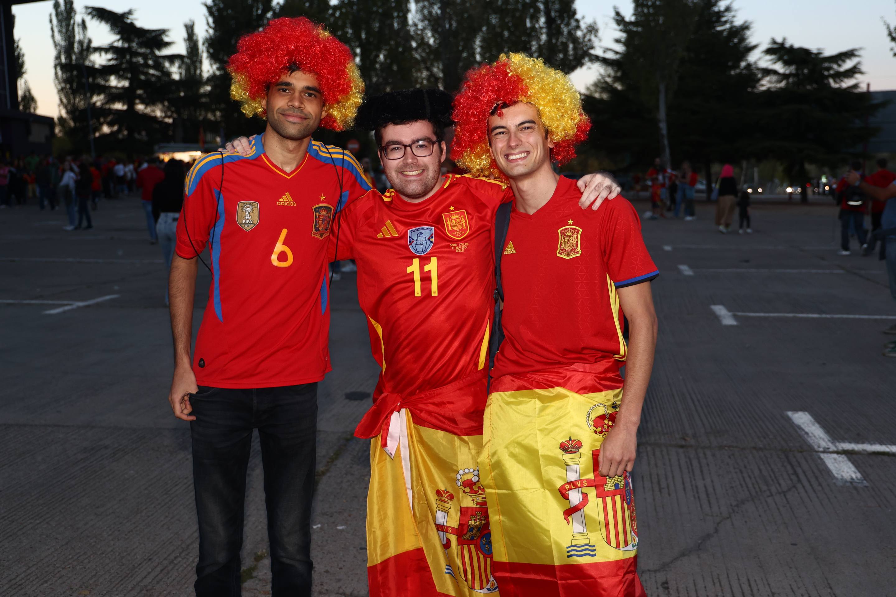 Las imágenes del ambiente en la previa del España-Bulgaria