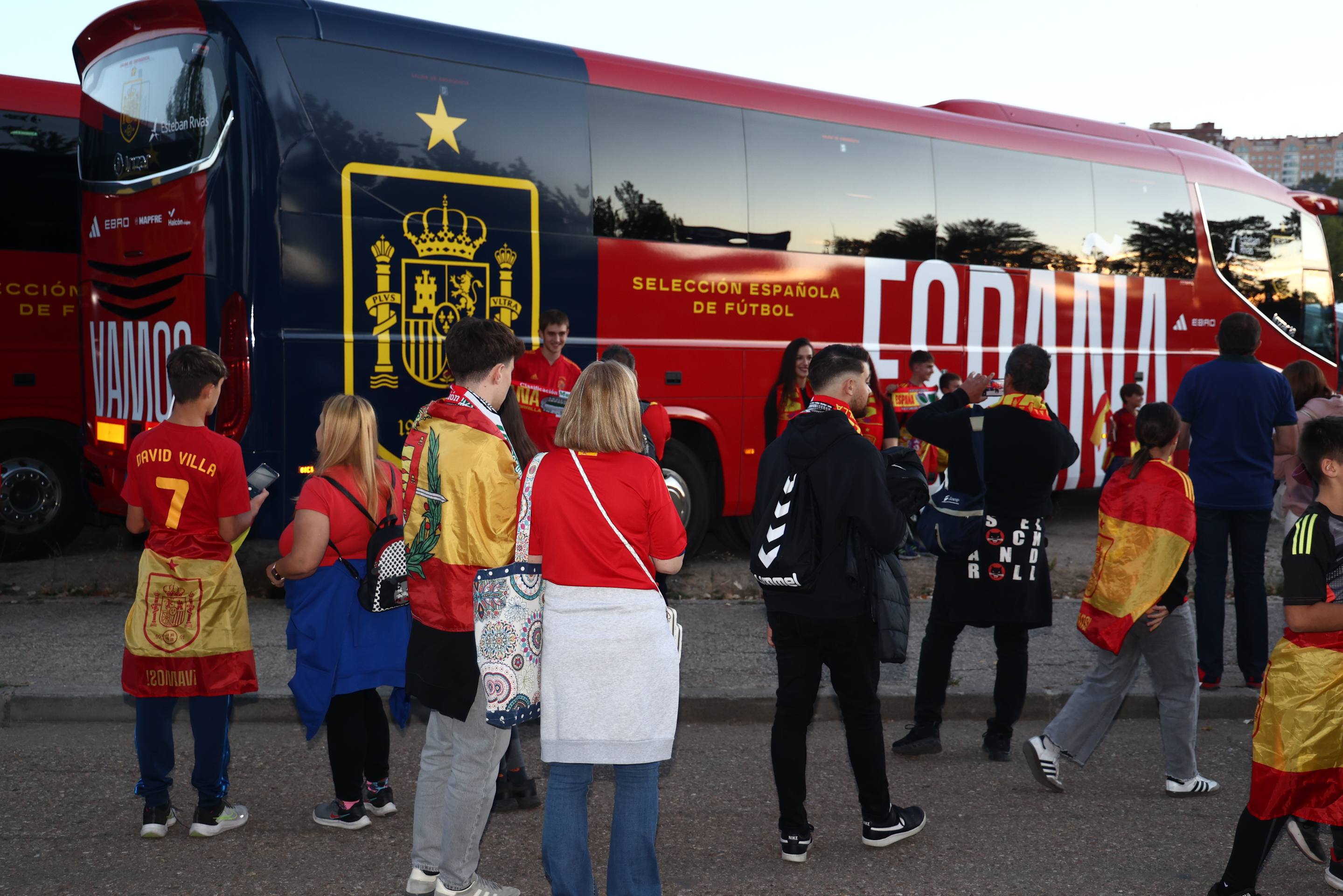 Las imágenes del ambiente en la previa del España-Bulgaria