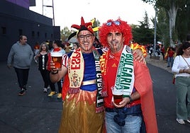 Imágenes del ambiente previo al España-Bulgaria en el entorno del José Zorrilla de Valladolid