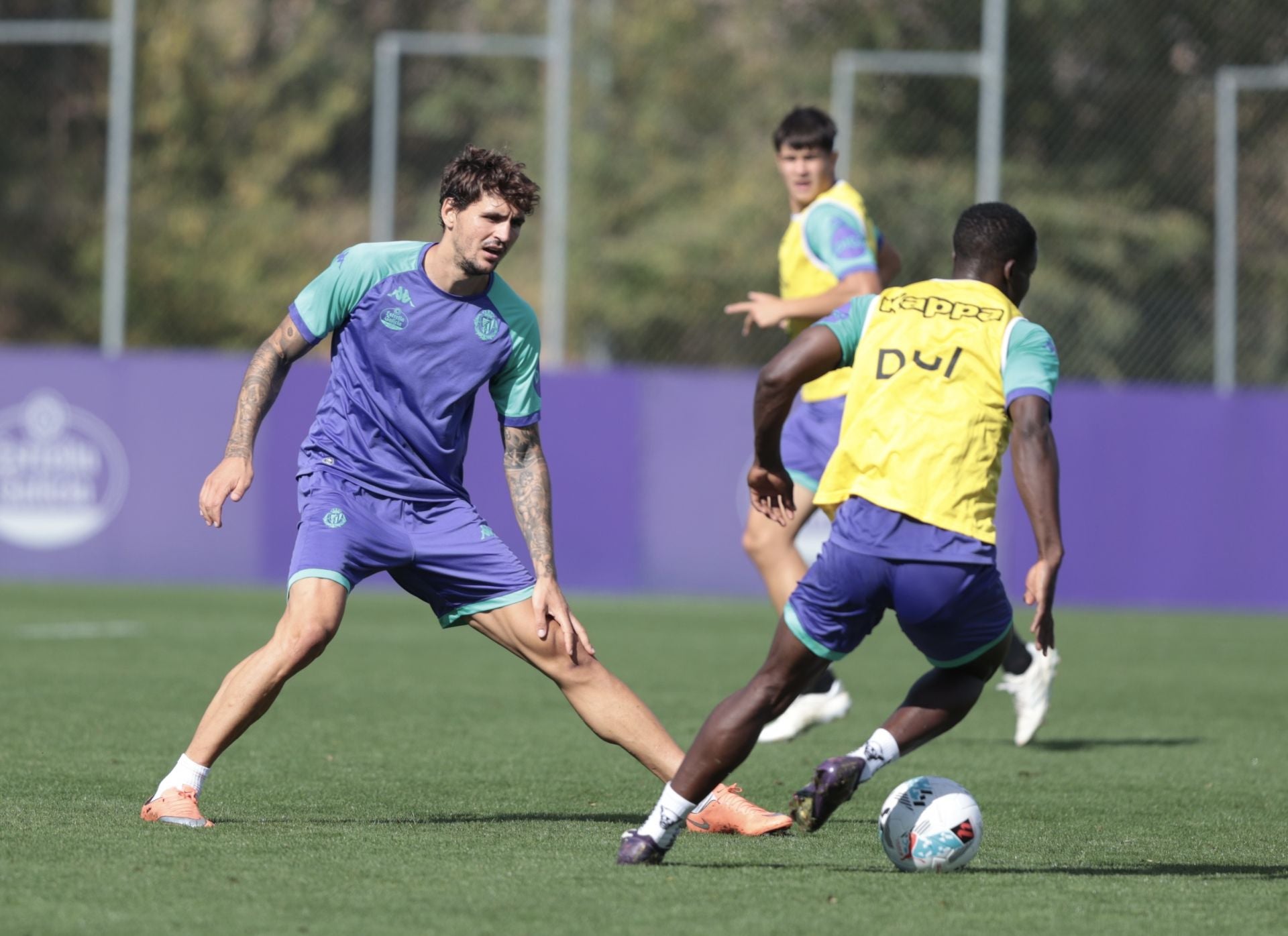 Las imágenes del entrenamiento del Real Valladolid tras la victoria en Burgos