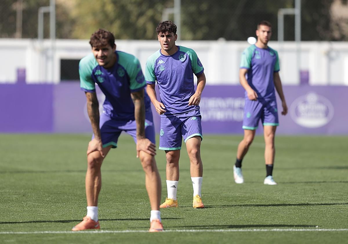 Las imágenes del entrenamiento del Real Valladolid tras la victoria en Burgos