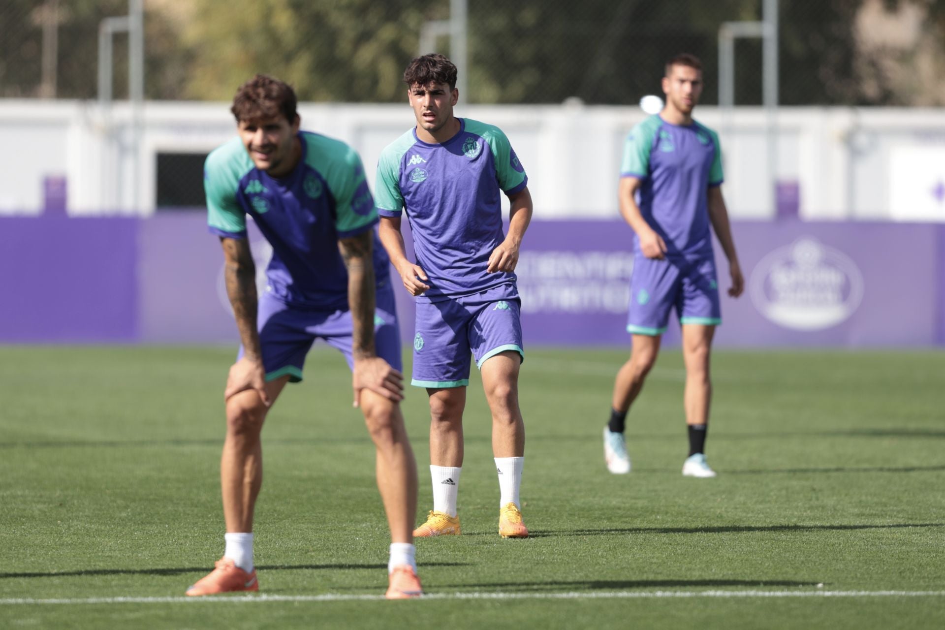 Las imágenes del entrenamiento del Real Valladolid tras la victoria en Burgos