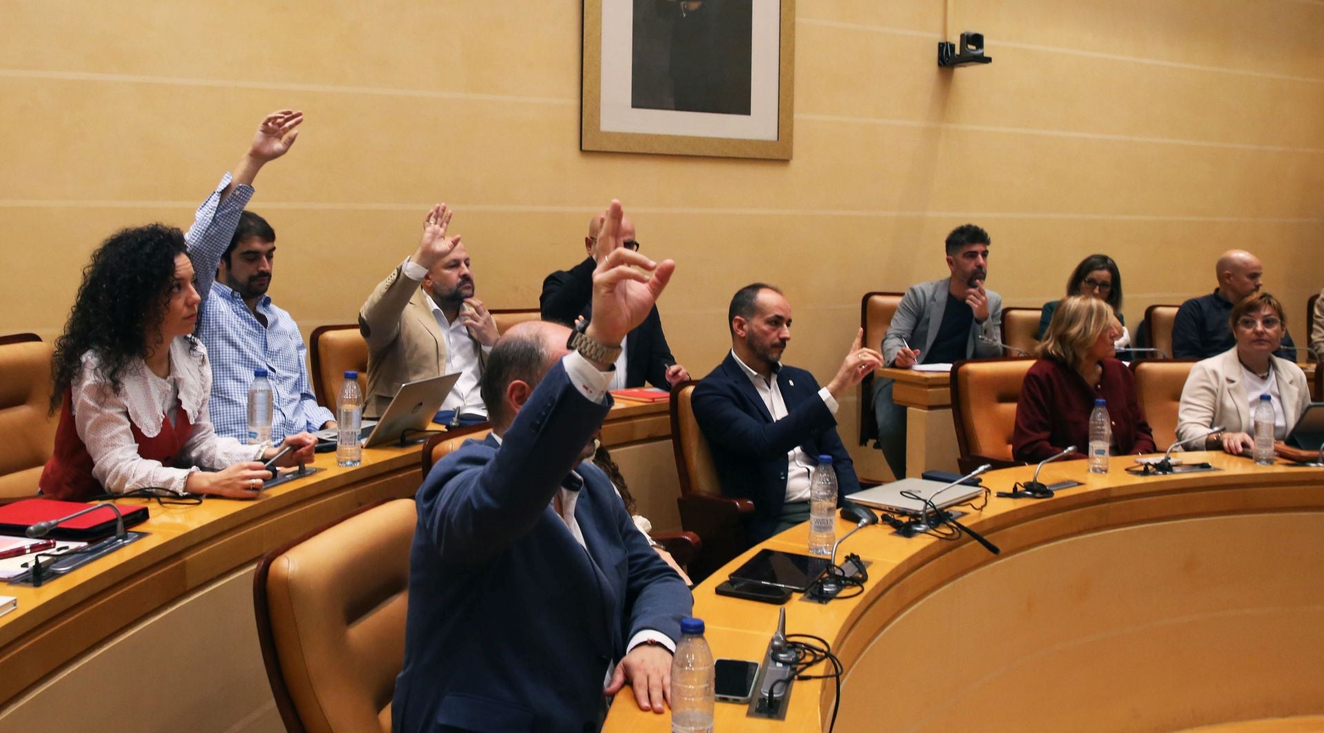 Fotografías de la mañana municipal en el Ayuntamiento de Segovia