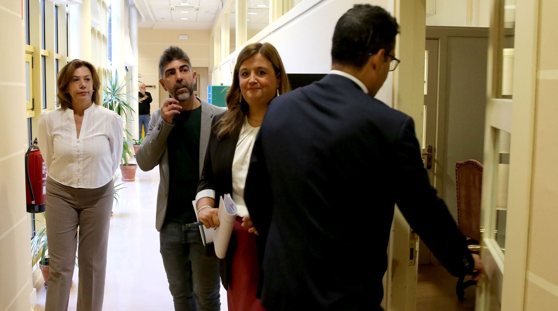 Fotografías de la mañana municipal en el Ayuntamiento de Segovia