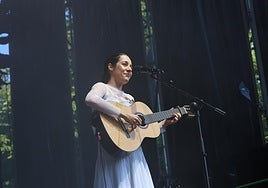 Valeria Castro en un concierto.