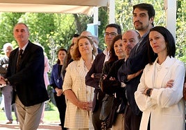 La futura concejala del PP, Berta Migueláñez, durante la presentación de la candidatura.
