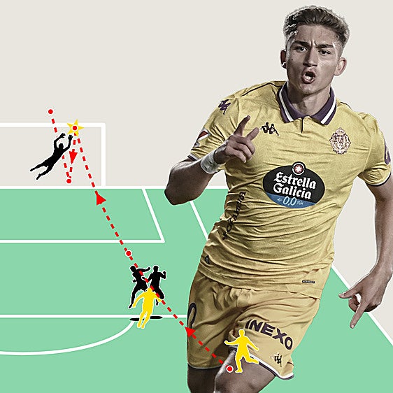 El espectacular gol de Chuki en Burgos, al detalle