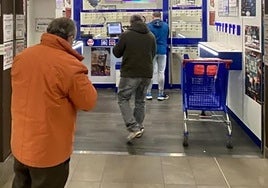 Despacho de loterías que validó el boleto premiado.