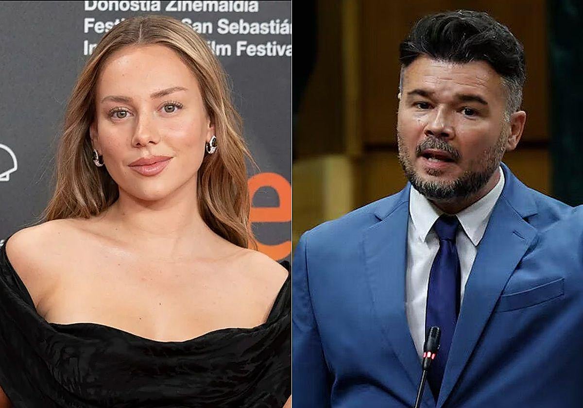 Ester Expósito y Gabriel Rufián.