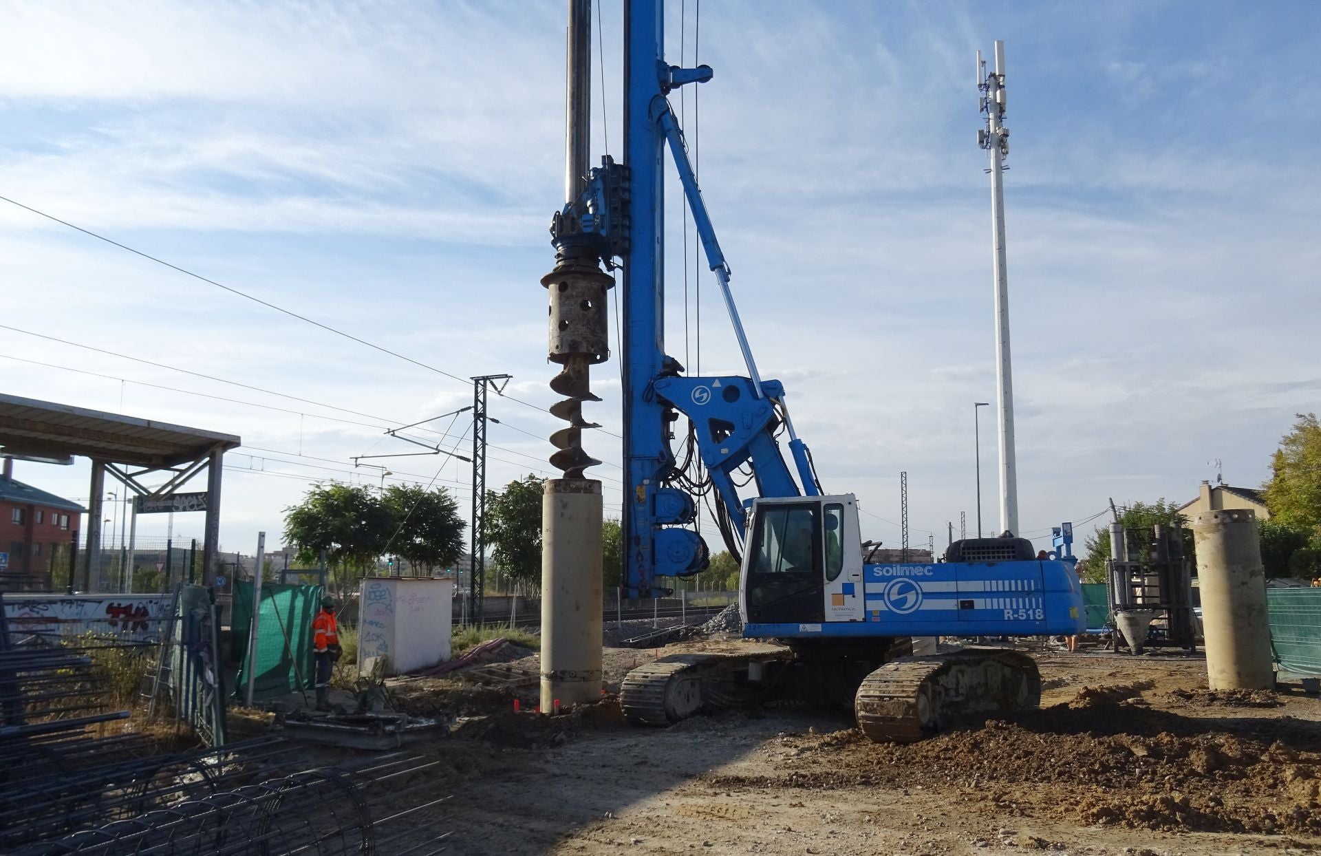 Las imágenes de las obras del túnel del apeadero
