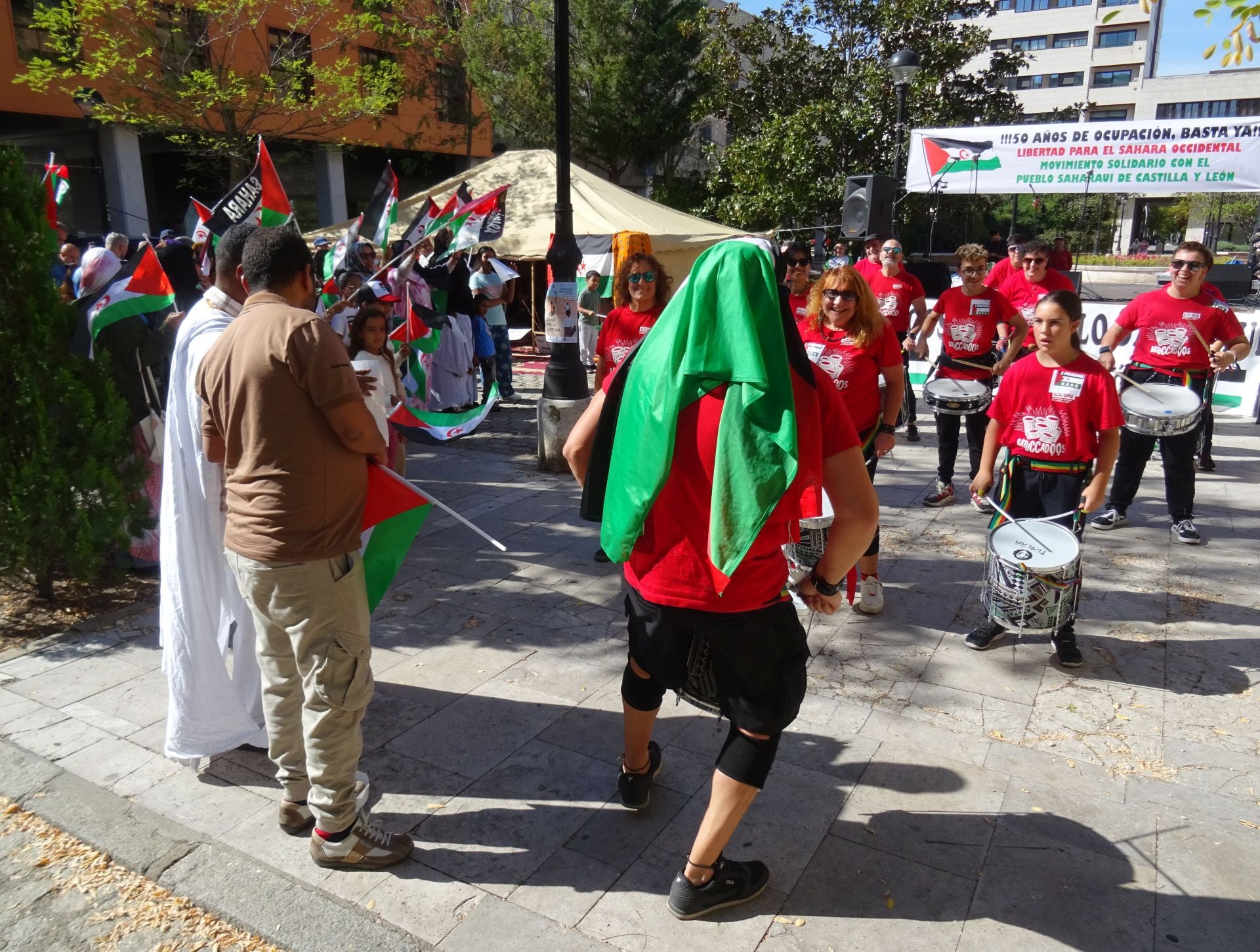 Protesta por la indepencia del pueblo saharaui en Valladolid