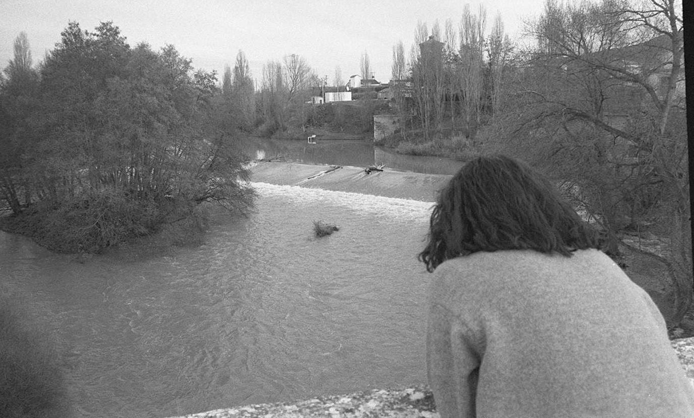 Río Duero a su paso por Quintanilla de Onésimo. 3 de diciembre de 1997.