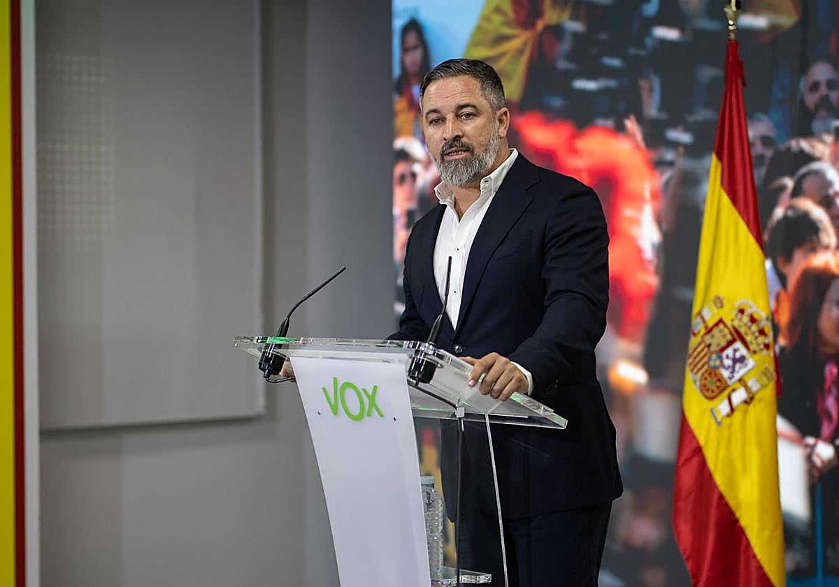 Abascal, en una anterior rueda de prensa