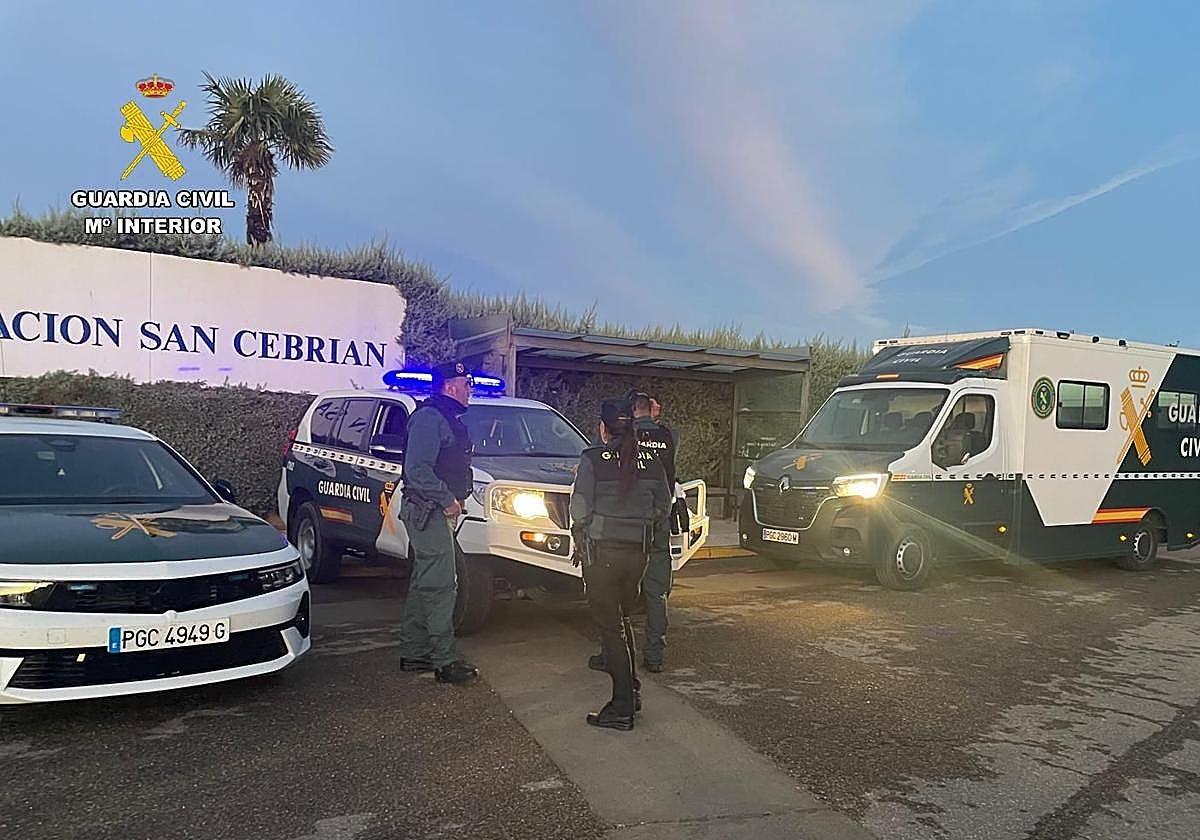 Dispositivo de búsqueda de la Guardia Civil en San Cebrián de Campos.