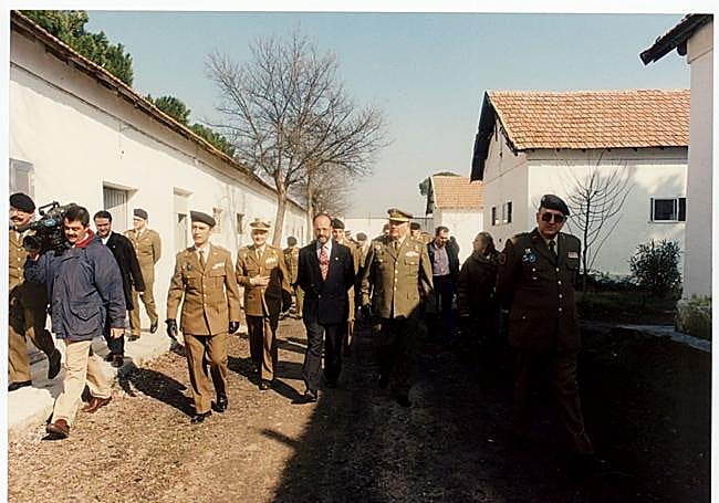 Acto de devolución de los terrenos ocupados por las instalaciones militares del Pinar de Antequera al Ayuntamiento de Valladolid