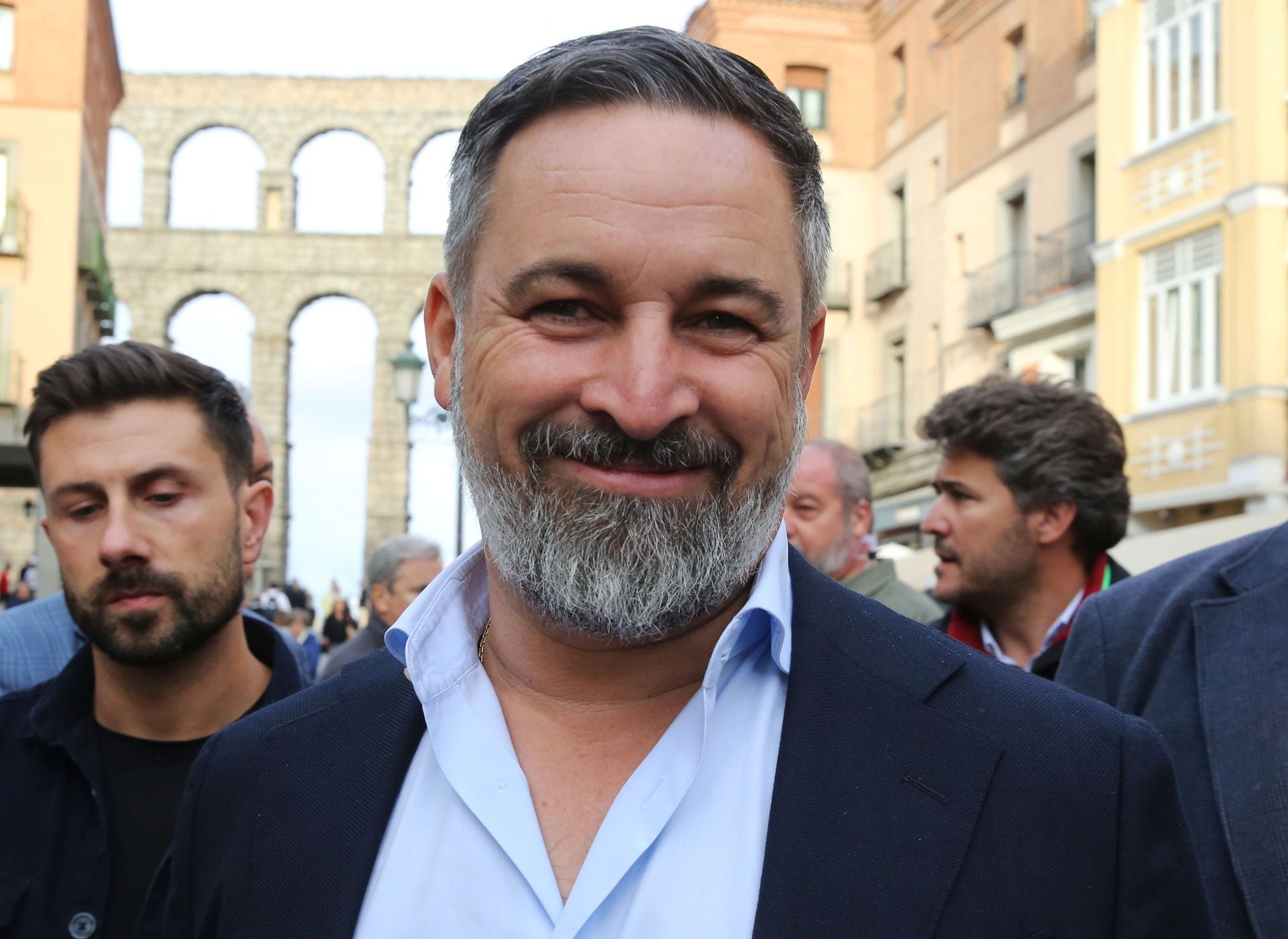 La visita de Abascal a Segovia, en imágenes