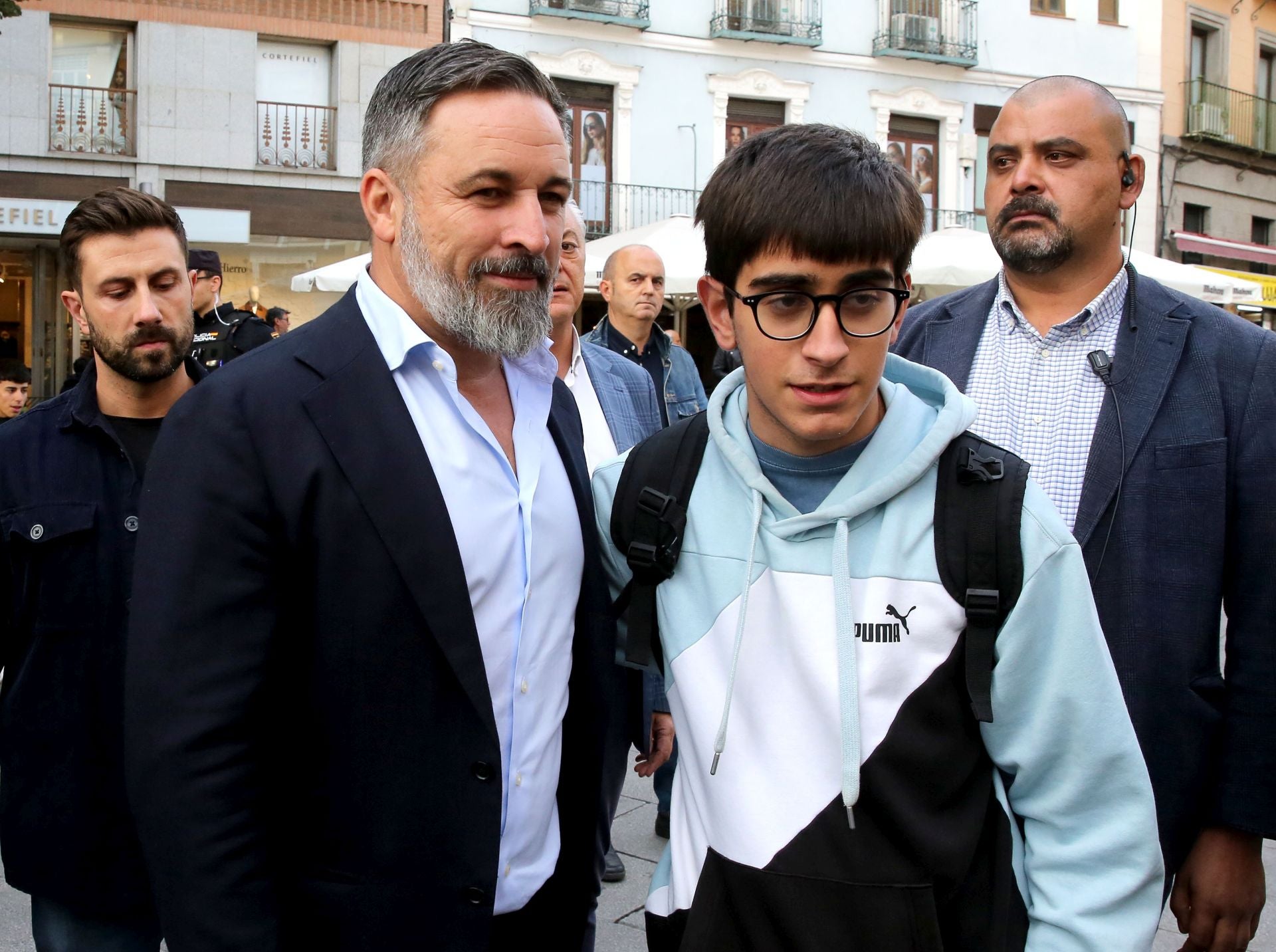 La visita de Abascal a Segovia, en imágenes